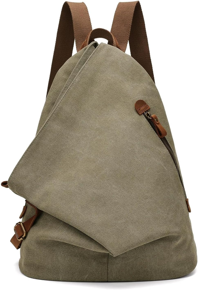Canvas Vintage Backpack Large Casual Daypack Travel Rucksack Hiking Outdoor KL928-Canvas-Vintage-Backpack-  main image 2