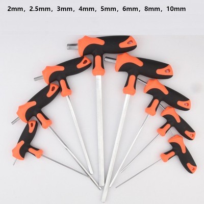 T-Handle Hex Key Allen Key Hexagon Key Keys Set Chromium Vanadium Steel 2mm-12mm