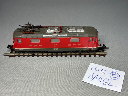 Minitrix 11462 SBB CFF E-Lok Re 4/4 II 11123 rot Spur N Gauge N (B) | Condition: Gebraucht
