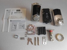 KWIKSET SMARTCODE 915 TOUCHSCREEN ELECTRONIC DEADBOLT- SATIN NICKEL-for parts