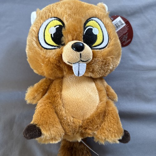 Billy Beaver plush stuffed animal stuffie BJ Toy company 8.5 inches tall HAS TAG - Picture 2 of 6