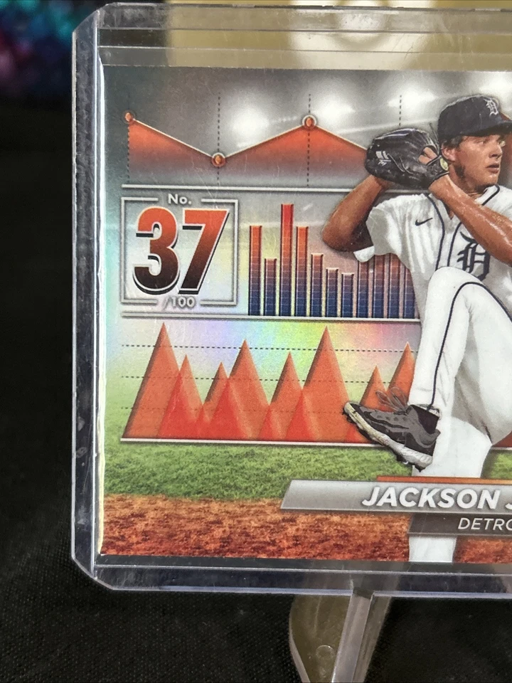 2024 Bowman - Bowman Scouts Top 100 #BTP-37 Jackson Jobe (RC) / Pack Fresh New - Image 2 of 4