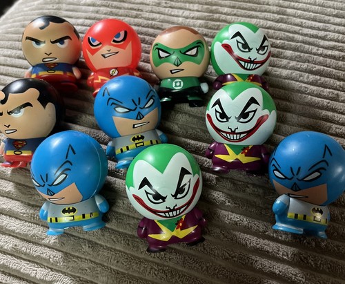 DC Comics Buildable Figures Lot of 10 Series 1 -Superman,Batman,Joker,Flash....