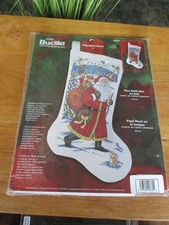 Bucilla Woodland Santa Cross Stitch Stocking Kit No. 84975 Unopened 2003