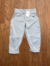 Nike Boys Vapor Select Knicker BQ6442-052 Baseball Pant Gray Extra Large XL