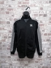 Adidas Firebir Originals black full zip Tracksuit Jacket. UK women's size 8 UK