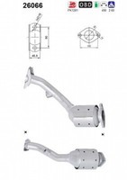 AS Katalysator Kat Passend FüR Mitsubishi ASX Ga_W_ Benzin 26066
