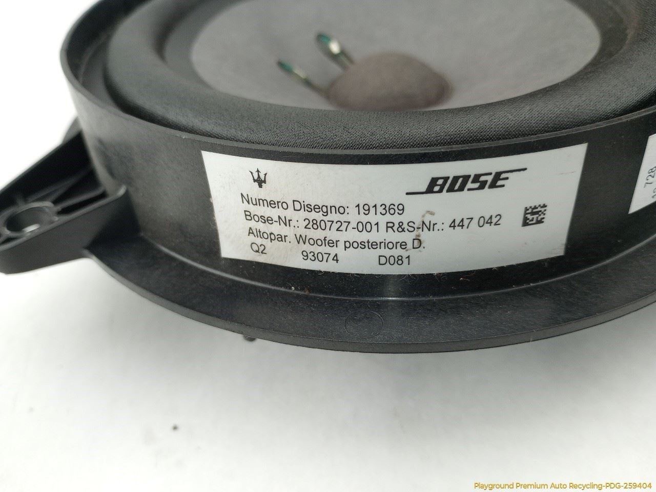 Maserati Quattroporte 2003-2008 RIGHT Head unit P/N 197503