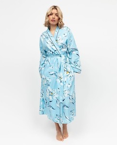 chinese dress ladies Women's Hooded Dressing Gown in Patchwork Pattern