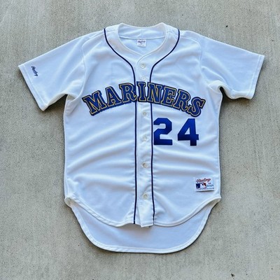 Vintage Ken Griffey Jr Jersey Seattle Mariners 90s Rawlings Made