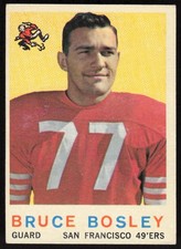 1959 Topps #166 Bruce Bosley (minor surface crease) $1 SHIPPING (JB4)