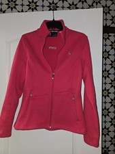 Spyder Core Sweater Full Zip Nit Fleece Jacket Women  s Medium Hot Pink