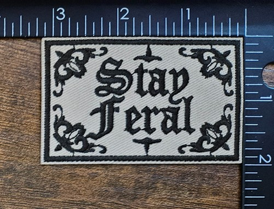 #ad #ad Stay Feral Cat Hot Topic Style Backpack Patch $9.95