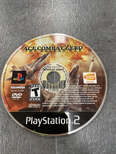Ace Combat Zero: The Belkan War (Sony PlayStation 2, PS2 2006) DISC ONLY