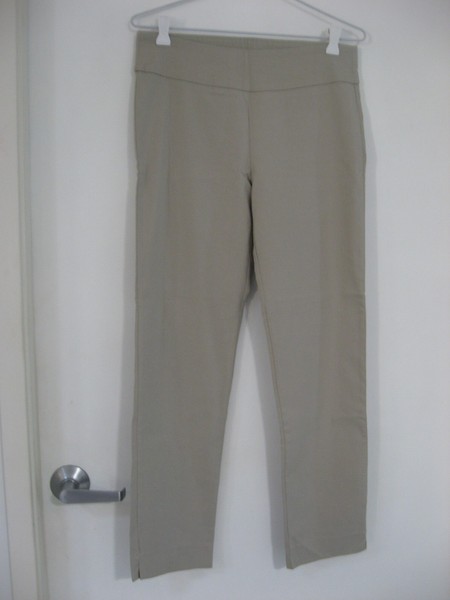 DAVID JONES TAUPE STRAIGHT LEG PULL ON PANTS SIZE 10