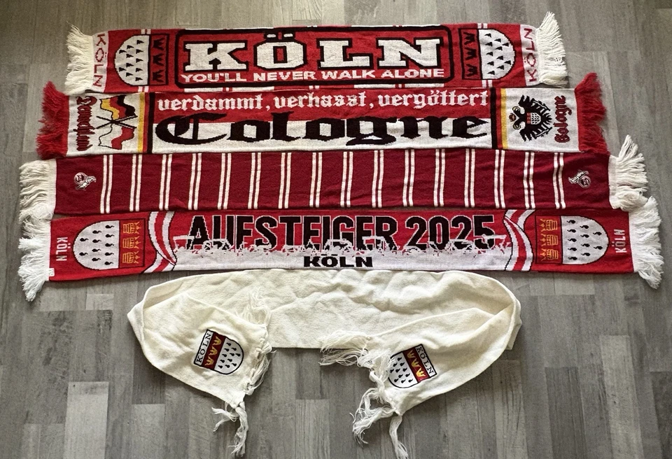 5 X 1.FC Köln  / Sammelauflösung / Webschal / #2 - Bild 1 von 1