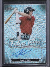 2021 Leaf Metal Draft #FS-ZV1 Zac Veen 1990 Leaf Auto Silver Mojo