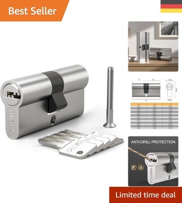 Bwintech Euro Zylinder Schloss 40/50mm mit 5 Schlüsseln   4,6 Sterne Bewertung
