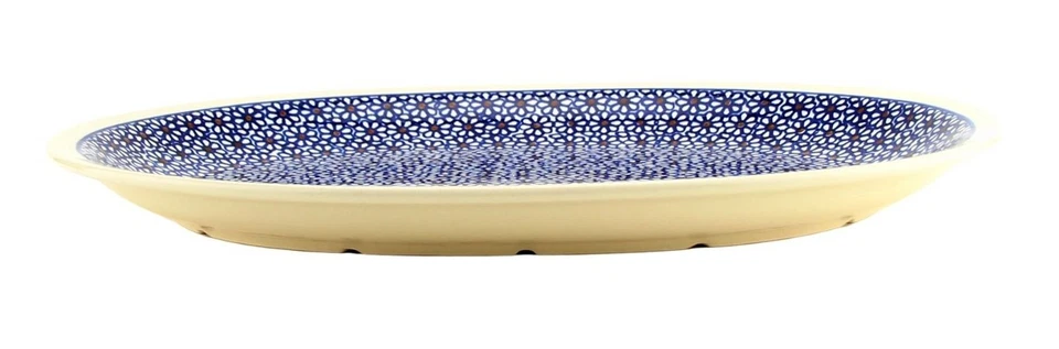 Polish Pottery Oval Large Platter 13 ½" L x 10 ½" W by Zaklady Boleslawiec  - Image 3 of 4
