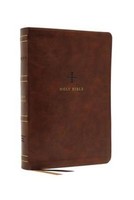 Nrsv, Catholic Bible, Standard Large Print, Leathersoft, Brown, Comfort Pri ...