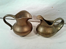 Messing-K&auml;nnchen,2 St&uuml;ck unterschiedlicher Form,beide bleischwer,H7