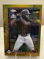 Dakota Jordan /50 2025 Topps Pro Debut Chrome Gold Refractor #PDC-146 Giants