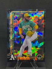 Luis Severino 2025 Topps Chrome Sapphire - Black Sapphire /10 #241 Athletics