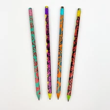 lot of 4 Vintage Yikes! Half Wits Pencils No 2 No Duplicates 1990's Nickelodeon