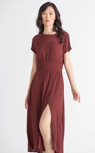 Aritzia Wilfred Maxime Dress Color Brown Size Medium