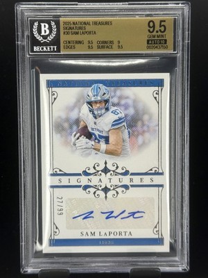 2025 National Treasures Signatures Sam LaPorta #30 /99