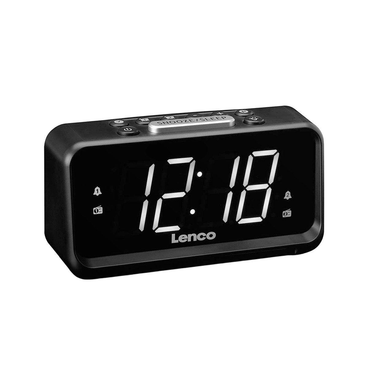 Radio-réveil Lenco double alarme pour ne plus perturber votre sommeil