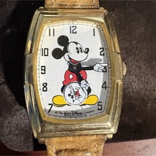 The Walt Disney Company Mickey Mouse Disney Wristwatch Leather Band