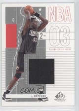 2002-03 SP Game Used Edition Authentic Fabrics Dikembe Mutombo #72 HOF 0b9