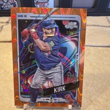 Alejandro Kirk /25 #36 2024 Topps Cosmic Chrome Orange Galactic Refractor