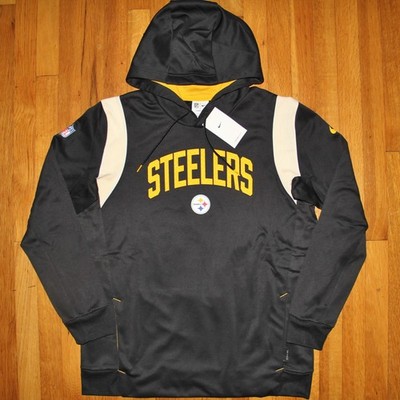 Nike Pittsburgh Steelers Therma-Fit Sideline On Field Hoodie Mens