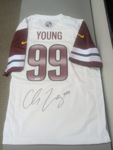 #99 Chase Young NFL AUTHENTIC Washington Commanders Signed Autographed Jersey