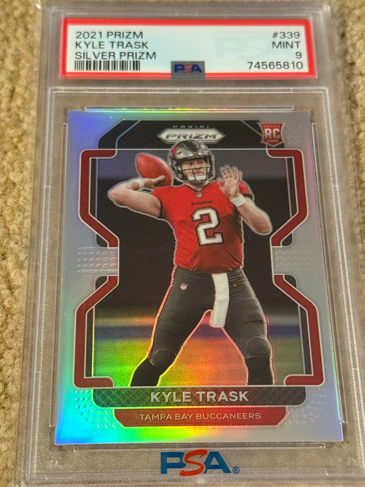 🔥 KYLE TRASK 🔥2021 PANINI PRIZM SILVER PRIZM 339 FLORIDA GATORS EAGLES PSA 9