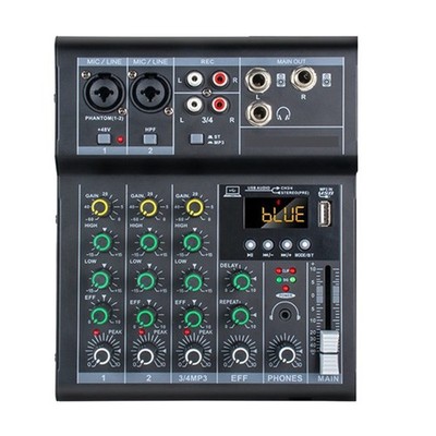 Professionelle Digitale DJ-Mixer-Konsole, 4-Kanal-Audiomixer mit USB-Anschl5717