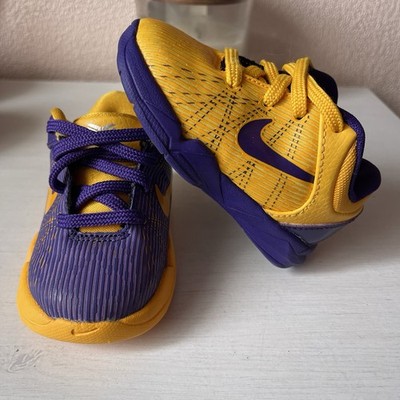 KOBE 7  Nike Ying Yang Lakers Toddler Sneakers Size 4C Excellent