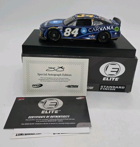 2023 Jimmie Johnson #84 Carvana NASCAR Diecast 1:24 Elite Autographed COA