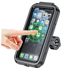 Bike Phone Mount Waterproof, Motorcycle Phone Mount with Aluminum Alloy L