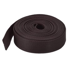 Lightweight Polypropylene Webbing Strap 3.8cm 10 Yard Brown