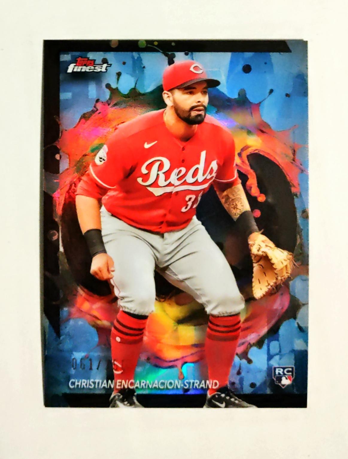 Christian Encarnacion-Strand 2024 Topps Finest 257 SKY BLUE REFRACTOR 61/150 z57