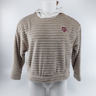 Rivalry Threads Texas A&M Aggies Women's Medium Hoodie Corded Fleece Tan NWT