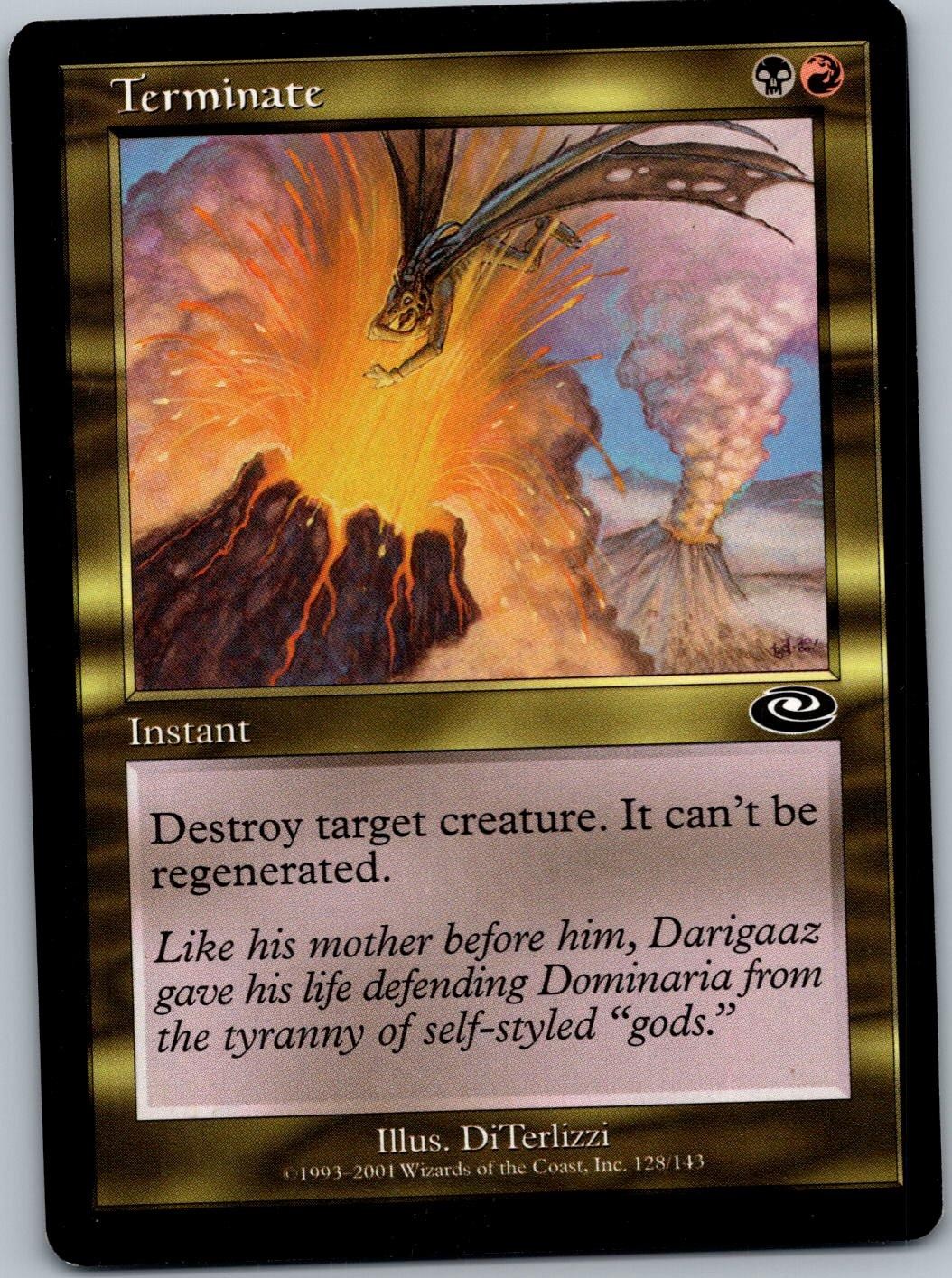 Terminate 128 Common Planeshift Magic: The Gathering Lightly Played