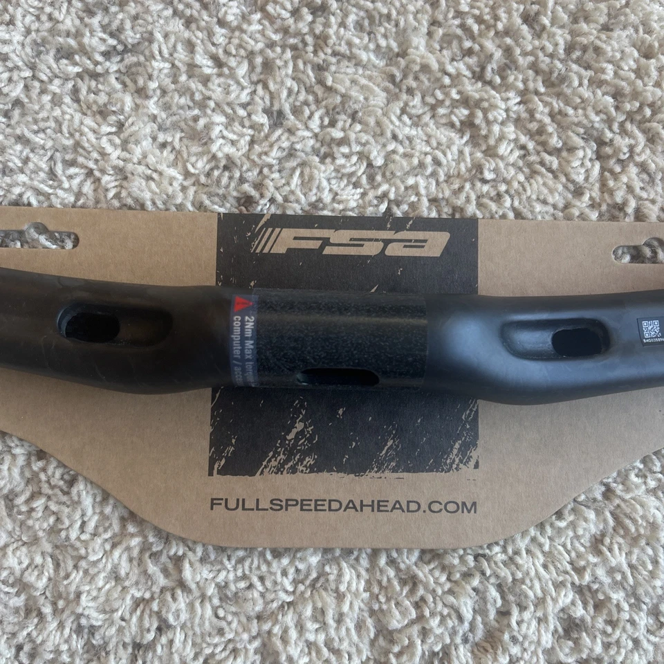 Manillar FSA K-Wing AGX Carbono, nuevo en paquete, medidas en fotos Foto 2 de 4