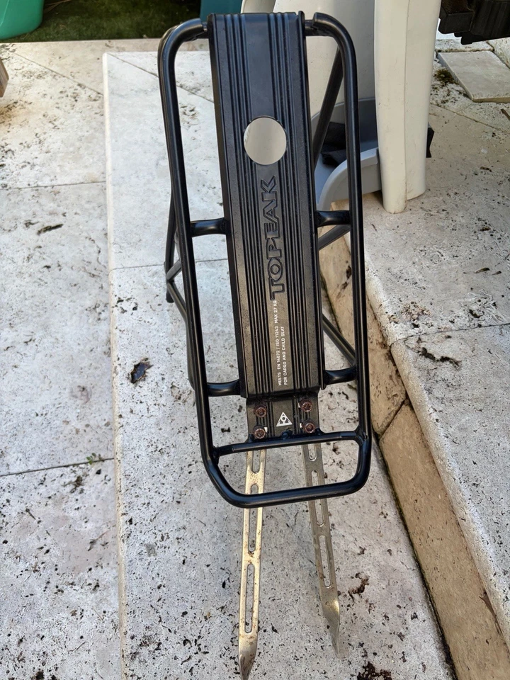 Topeak BabySeat II con bastidor, asiento de bicicleta para niños - amarillo y gris Foto 2 de 3