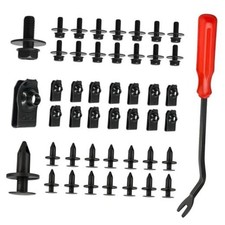 45 PCS Engine Under Cover Splash Shield Guard Body Bolts Screws, Black