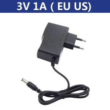 3V 1A 1000ma AC to DC Power Supply Adapter 100V-240V Charger 5.5mmx2.5mm Plug