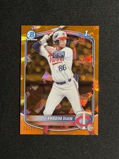 2025 Bowman Chrome Sapphire Baseball Khadim Diaw Orange /25